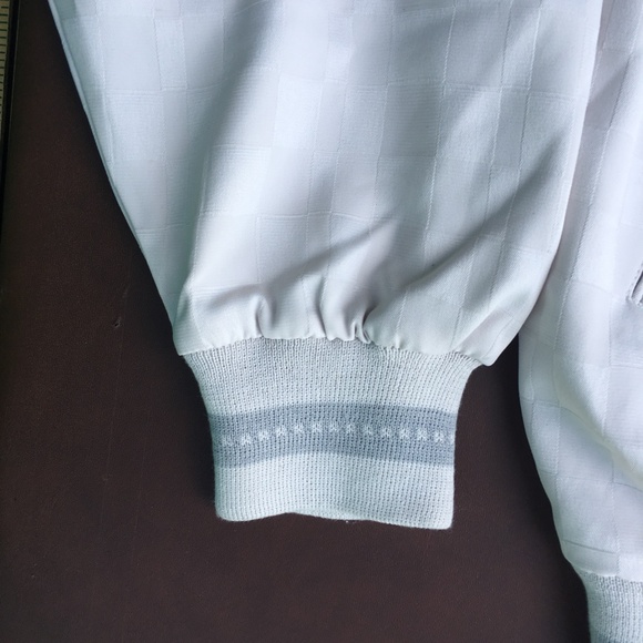 Pierre Cardin Mens Jacket White Large Designer Italian Windbreaker White Coat - Picture 7 of 16
